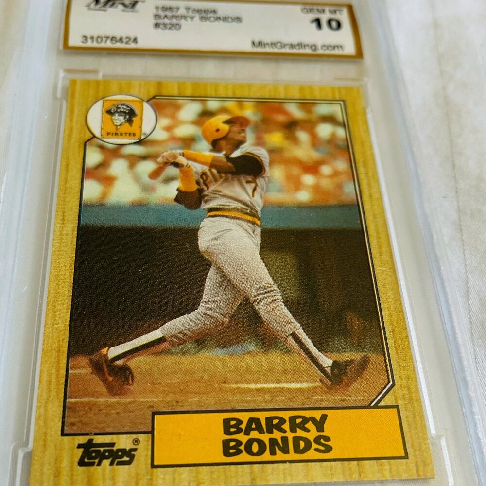 BARRY BONDS #320 ** 1987 TOPPS. GEM MT 10.